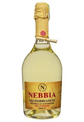 Вино ігристе Nebbia Valdobbiadene Prosecco Superiore Mellesimato Brut сухе біле 0.75/6 Італія 16028 фото