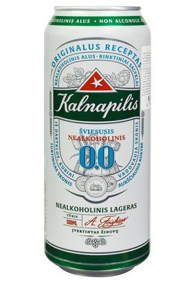 Пиво "Kalnapilis Non-alko classic" з/банка б/а 0.5/24 10060 фото