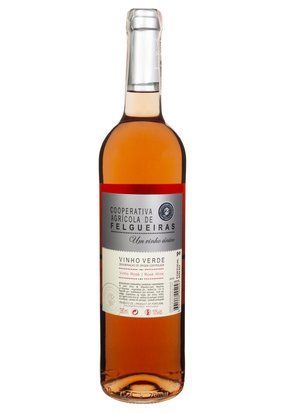 Вино Vinho Verde Cooperativa Agricola de Felgueiras Rose рожеве напівсухе 0.75/6 Португалія 9104 фото