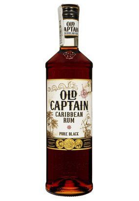 Ром "Old Captain Caribbean Pure Black"40% 0.7/6 Нідерланди 14418 фото