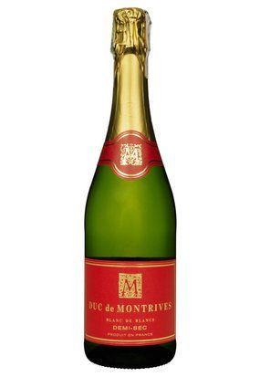Вино ігристе Duc de Montrives Blanc de Blancs Demi-Sec напівсухе біле 0.75/6 Франція 16172 фото
