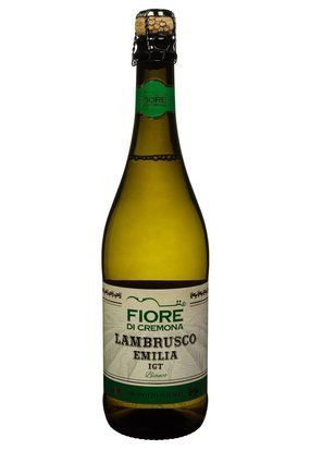 Вино напівігристе Lambrusco Dell`Emilia Fiore di Cremona IGT Bianco напівсолодке біле 0.75л Італія 8181 фото
