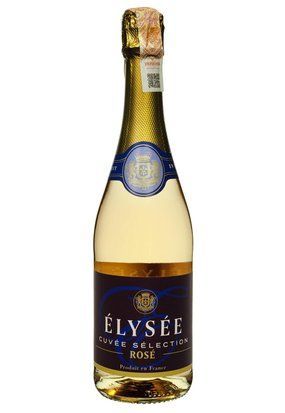 Вино ігристе Elysee Cuvee Selection Rose Demi-Sec напівсухе рожеве 0.75/6 Франція 202 12801 фото