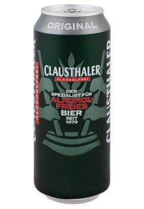 Пиво "Clausthaler " б/а. з/банка 0.5/24 7023 фото