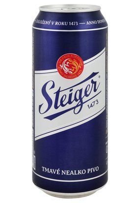 Пиво "Steiger"б/а темне фільтроване з/б 0.5/24 Словакія ПРОМО ЛИСТОПАД 2024 15904 фото
