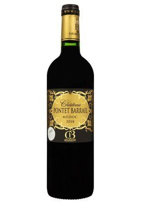 Вино Chateau Pontet Barrail 2018, Medoc Cru Bourgeois сухе червоне 0.75/6 Франція 11143 фото